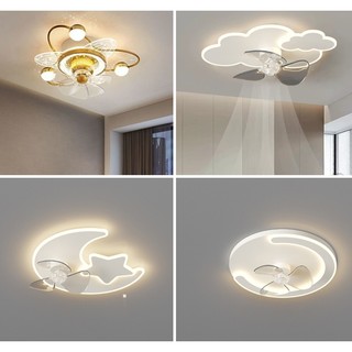 Đèn quạt ốp trần trang trí LED RV264 hiện đại tiết kiệm năng lượng