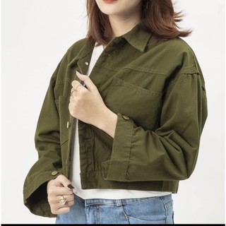 Áo khoác cánh dơi kaki vnxk, áo khoác croptop nữ freesize dưới 58kg