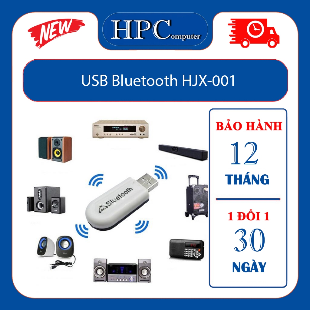 Usb Bluetooth HJX-001 Tạo Bluetooth Cho Loa, Amply karaoke, Mixer, Loa vi tính