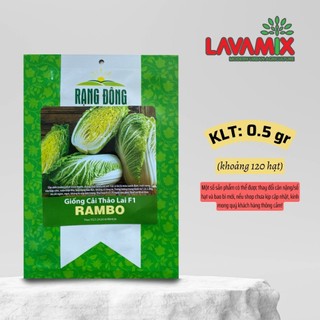 Hạt giống Cải Thảo Rambo (0,5g~120 hạt) hiệu Rạng Đông chịu nhiệt tốt, dễ chăm sóc | Green House