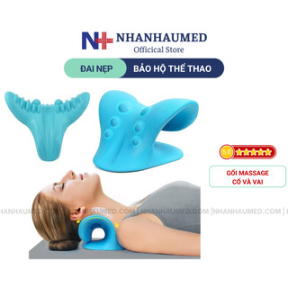 Gối massage cổ vai gáy - gối ngủ chống đau vai gáy, hỗ trợ điều chỉnh cổ, bấm huyệt cổ vai gáy - gối massage cổ vai gáy