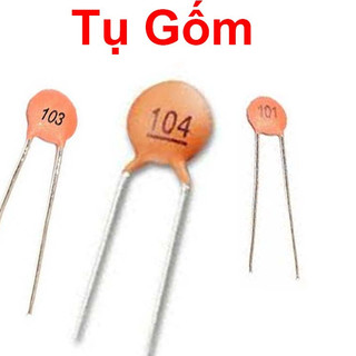 Gói 10c - tụ gốm đỏ, ceramic điện áp 50v tụ điện ceramic dùng lọc nhiễu, lọc nguồn điện 104 103 33p 100n 100p