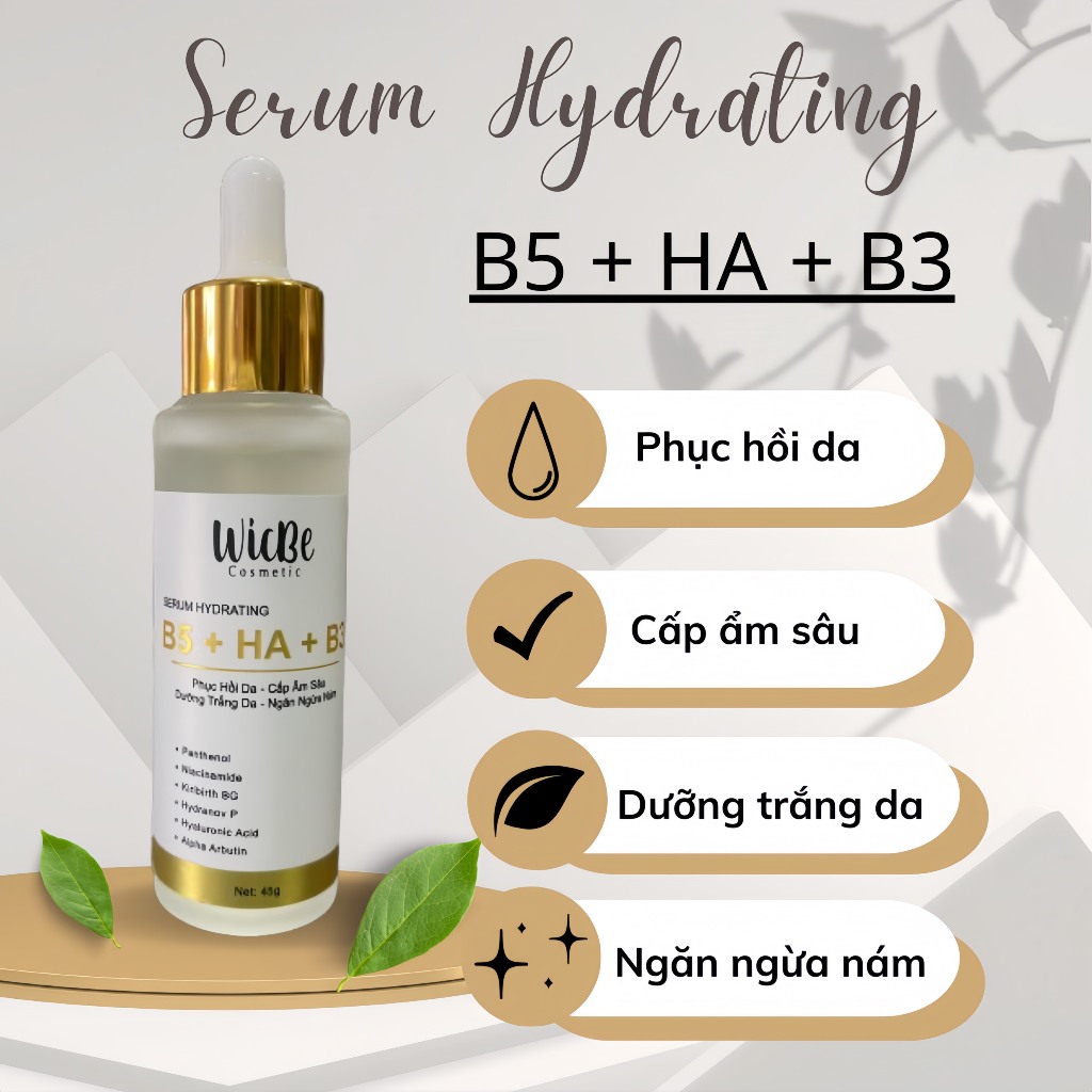 SERUM HYDRATING B5 + HA + B3 Phục Hồi Da Hư Tổn