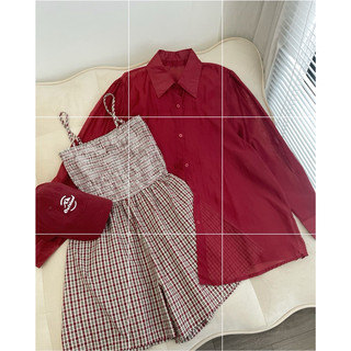 Set bộ jum + sơmi đỏ