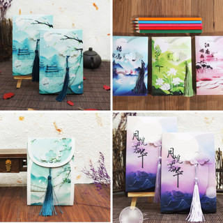 (LT) Postcard dạ quang cổ phong hộp ảnh bưu thiếp nhiều tấm quà tặng trang trí đẹp lomo card cổ trang