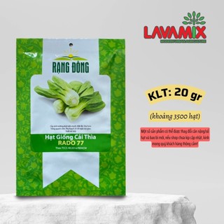 Hạt giống Cải Thìa Rado 77 (20g~3500 hạt) hiệu Rạng Đông chịu nhiệt tốt, trồng quanh năm | Green House