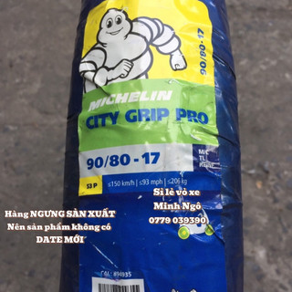   90 80-17  Vỏ xe Michelin City Grip Pro 90 80-17 M C TL lắp được cho xe Winner Sonic Raider Exciter,... 