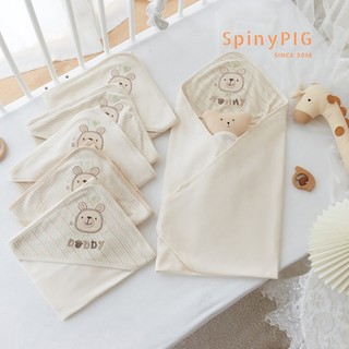 Khăn quấn cho bé sơ sinh cotton tự nhiên không chất tẩy nhuộm mềm mại an toàn cho trẻ