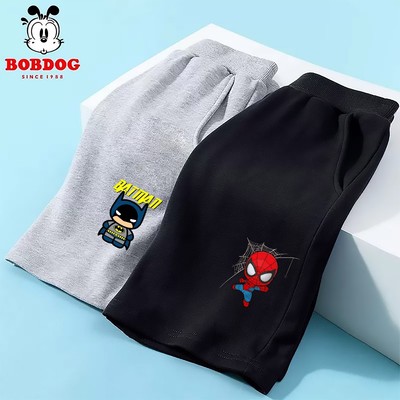 Quần đùi bé trai BOBDOG chất da cá cạp chun co dãn in hình cute cho bé
