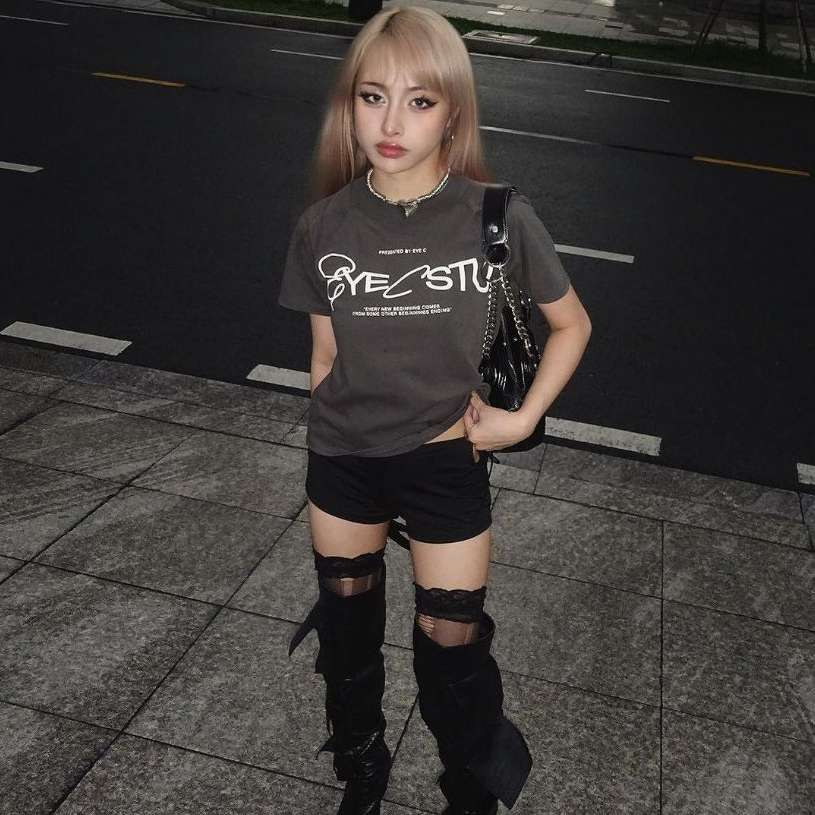 Áo thun EYEC Alison Baby tee cotton tay ngắn