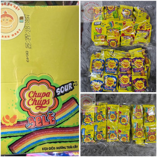 Kẹo Dẻo Chupa Chups Sour Belt (Hộp 48 thanh), Kẹo dẻo Chupa Chups Mix vị (32gói), Kẹo dẻo Chupa Chups(16gói)