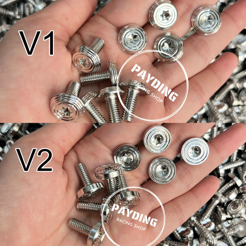 Ốc 6li10 6li15 6li20 DÙ mẫu THÁI Inox 304 bắt áo, ốp pô, ốp dè gắn cho tất cả các dòng xe