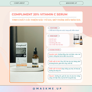 SERUM GIẢM THÂM MỤN VITAMIN C 20% COMPLIMENT
