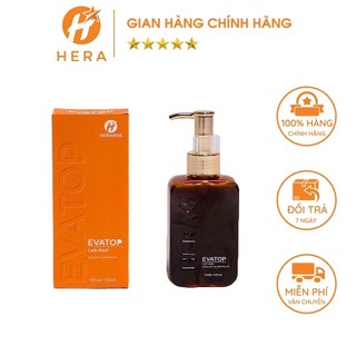 Dung dịch vệ sinh evatop hera giảm viêm nghiễm vùng kín 120ml - cân bằng độ ph