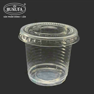 Combo 1 lốc 50 ly -140ml ly uống nước rau câu, cóc sử dụng một lần 140ml có nắp , và không nắp