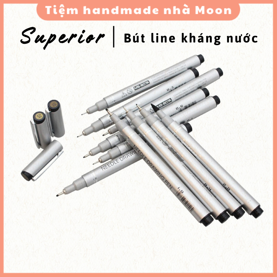 Bút Line Superior – Đi Nét Chuẩn, Mực Đen Kháng Nước