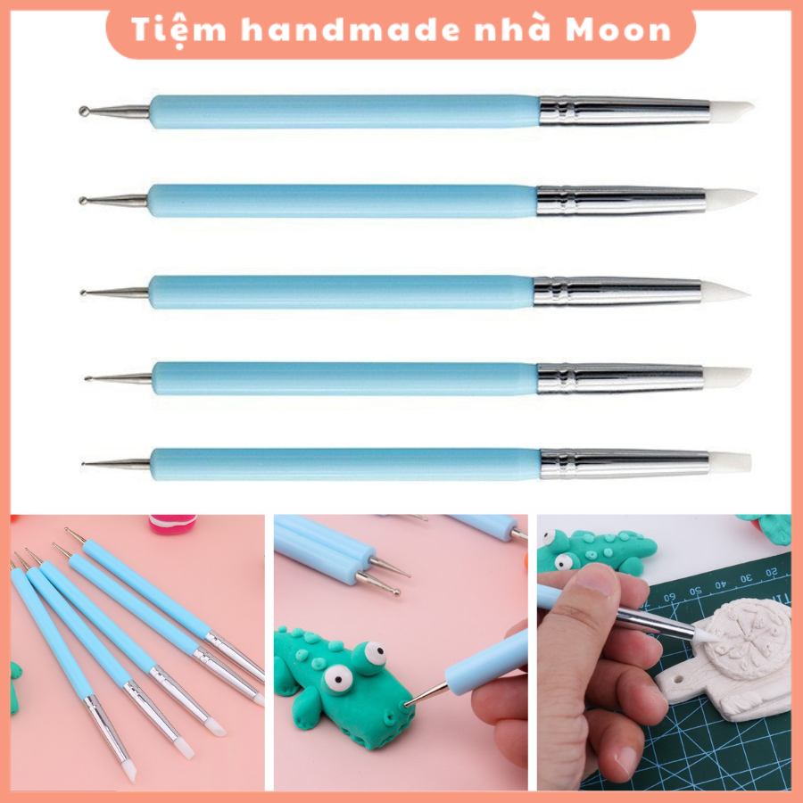 Bộ Dụng Cụ Tạo Hình Đất Sét Bằng Silicon Handmade Nhamoon