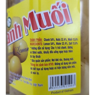 THANH BÌNH [Hủ CAO 850g] CHANH MUỐI [VN] Preserved Lemon (HALAL)