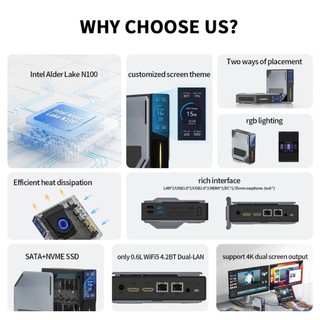 Máy tính Mini PC Acemagic S1 (Intel N100 | 32GB DDR4 | 512GB SSD | Win11)