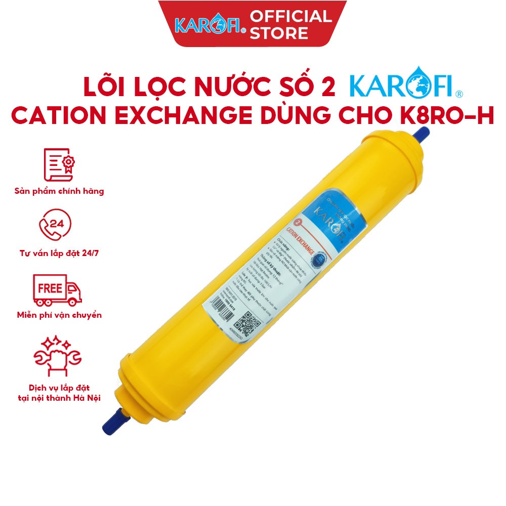 Lõi lọc nước số 2 Cation Resins Karofi chính hãng - Dùng cho máy K8RO-H