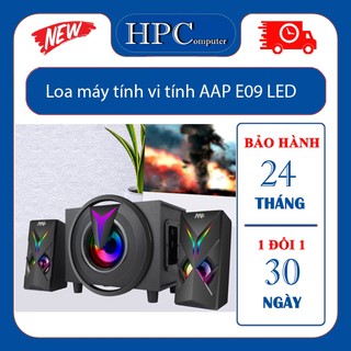 Loa máy tính vi tính laptop aap e009 led bass cực căng