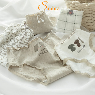 Quần Lót Nữ Cotton Co Giãn Thoáng Mát Nhiều Kiểu Dáng Dễ Thương SUNBRA 205