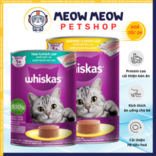 Pate whiskas cho mèo lớn | Lon 400Gr | Pate cho mèo dạng lon whiskas.