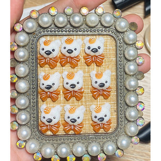 Gấu Bột Nail- Gấu Nơ Bột