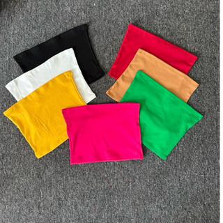 Áo thun ống pozip co giãn,áo ống quây croptop, áo quây không mút