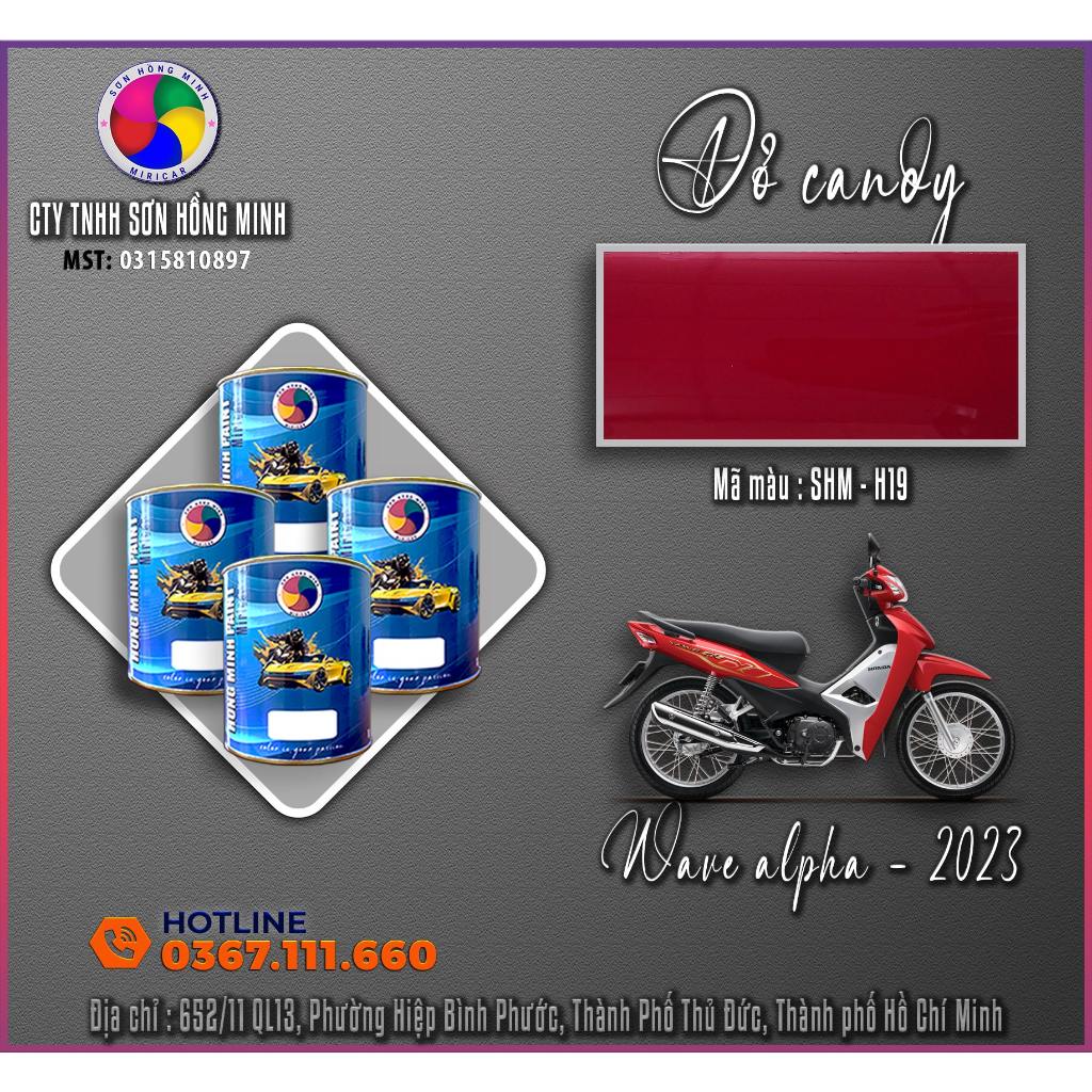 Sơn Màu đỏ Candy - Honda Wave Alpha 2023 - SHM - H19