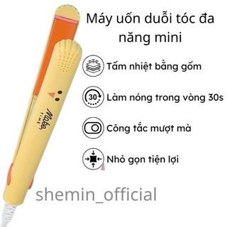 Máy Kẹp Duỗi Tóc Mini Hình Thú Có Hộp Máy Uốn Tóc Ép Tóc Làm Tóc Đa Năng Máy Duỗi Tóc Nhỏ Gọn Mini SHEMIN