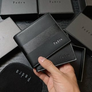 Ví ngắn Pedro trơn sọc ngang- V222