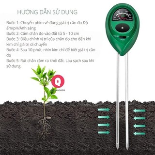 Máy đo ph đất đa năng, đo độ ẩm, ánh sáng HT9