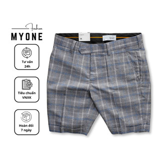 Quần đùi Kẻ Caro nam dáng ôm vải Cotton Cao cấp Co giãn Thoáng mát 6 màu, Quần short ngắn Kẻ Sọc form Trẻ trung Myone