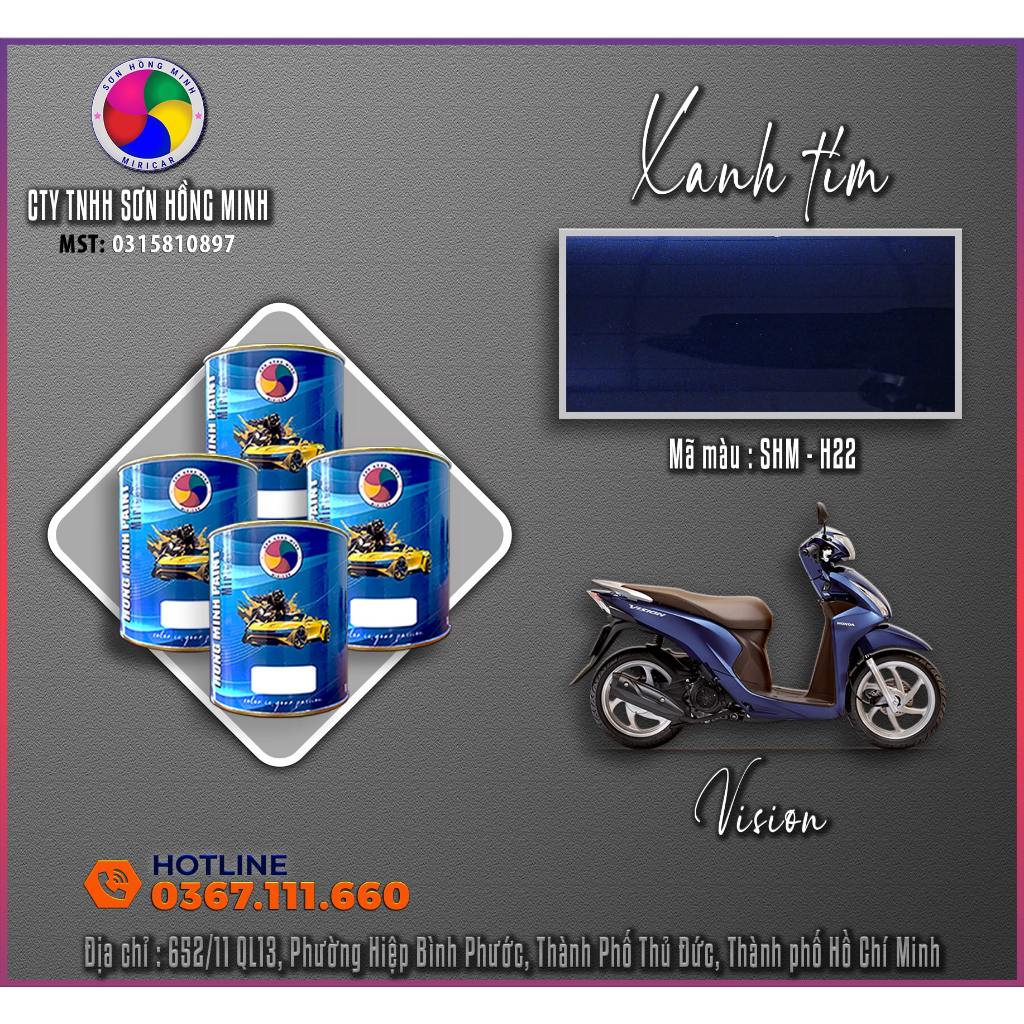 Sơn Màu xanh tím - Honda Vision - SHM - H22