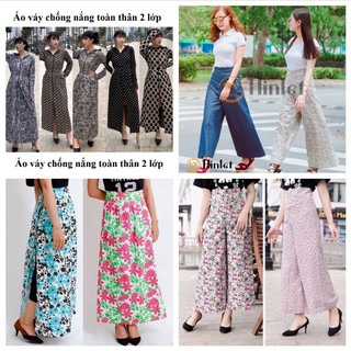 [5❤️][FREESHIP] ÁO TOÀN THÂN, QUẦN, VÁY CHỐNG NẮNG 2 LỚP CAO CẤP [HCM]