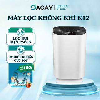 Máy lọc không khí K12, lọc sạch khói bụi, diệt khuẩn, công nghệ HEPA, loại bỏ bụi PM2.5 GAGAY CLEAN.