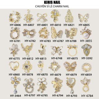 Charm đính móng ,charm nơ giá rẻ, charm bướm đính đá giá rẻ các mẫu charm quốc dân