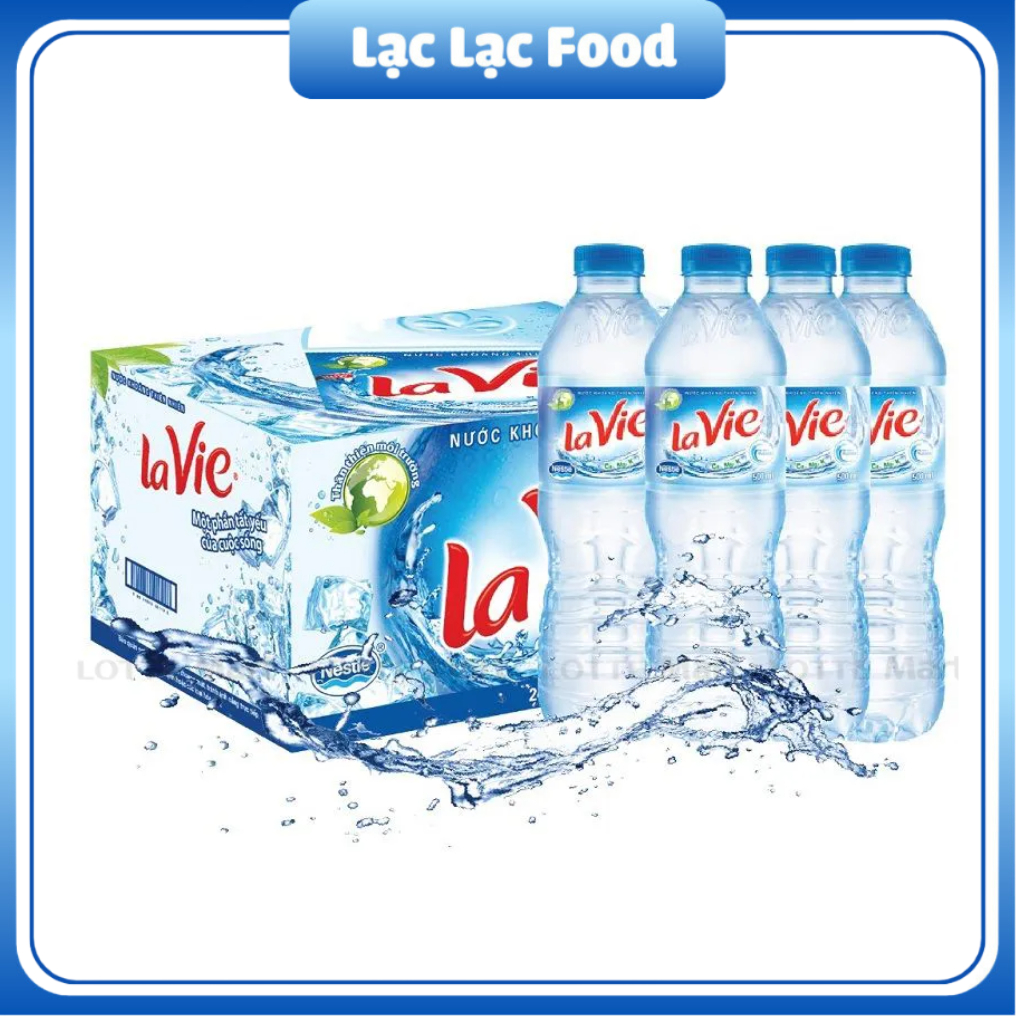 Nước Khoáng Lavie 500ml Thùng  24 Chai - lac lac food