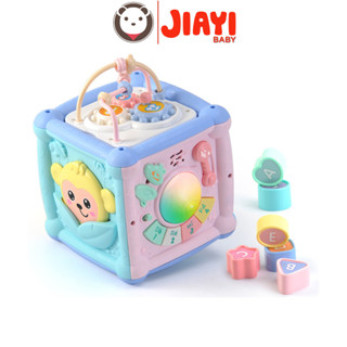  Hộp âm nhạc đa năng Jiayi Baby phát triển kỹ năng cho bé từ 6-36 tháng tặng kèm pin + tô vít  nhạc tiếng anh  