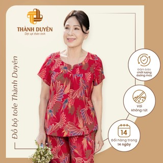 Đồ bộ Tole nữ trung niên mặc nhà Thành Duyên, bông, quần dài, thoáng mát (E) - (04/23)- 1593TCD