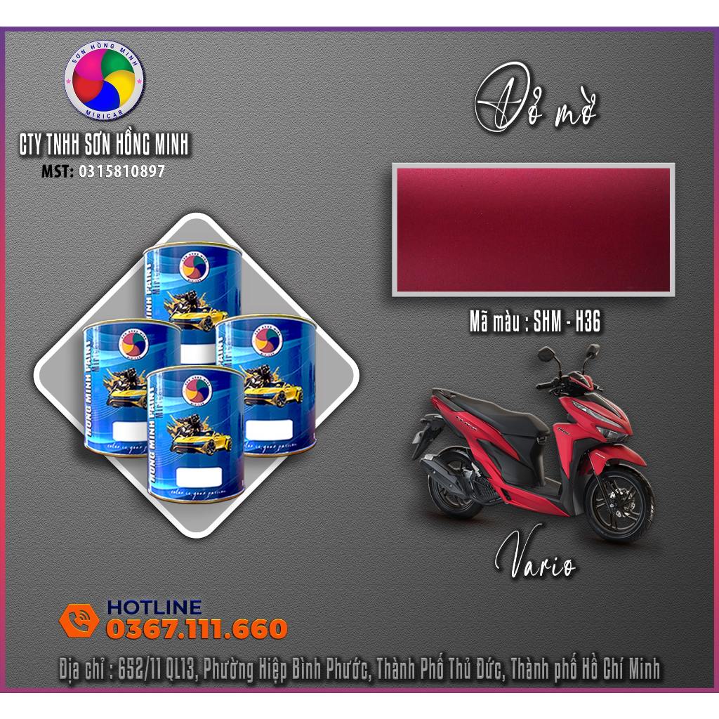 Sơn Màu đỏ mờ - Honda Vario - SHM - H36