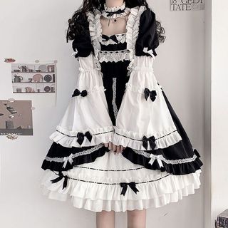 Alchemy Stars op lolita Retro Dress Girl Dress Removable Sleeves