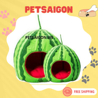 NHÀ NGỦ QUẢ DƯA HẤU CHO CHÓ MÈO