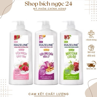 Sữa tắm hazeline, Sữa tắm, dưỡng thể thiên nhiên trắng sáng da Hazeline 1KG