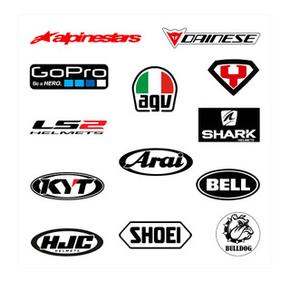 Sticker các hãng đồ bảo hộ dán trang trí mũ bảo hiểm, xe máy, laptop, ... Sticker chống nước, bền màu, dính chắc