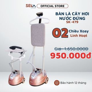 Bàn Là Cây Hơi Nước SEKA SK479, Bàn Là Hơi Nước Đứng Kèm Bàn Ủi Công Suất 2000W Dễ Dàng Sử Dụng, Phù Hợp Nhiều Loại Vải