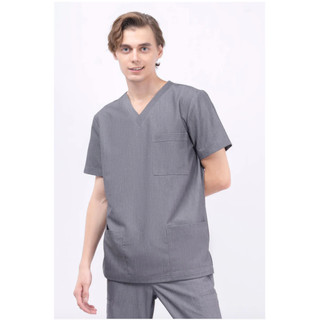 Áo Scrubs nam phòng mổ, áo đồng phục Spa, áo phòng khám, áo Bác Sĩ Three-Pocket MAT02