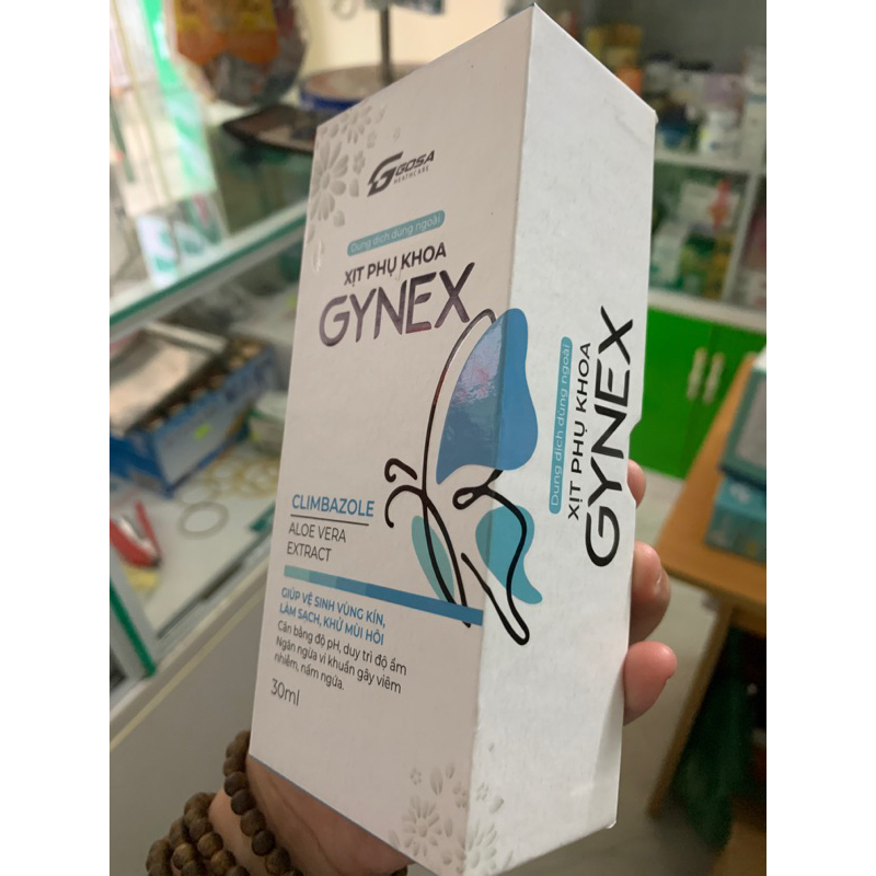 Xịt phụ khoa GYNEX làm sạch vùng kín khử mùi hôi cân bằng pH ngừa nấm ngứa