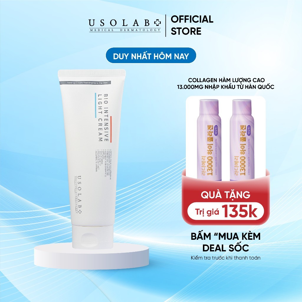 Kem body trắng da Usolab Bio Intensive Light Cream 250ml